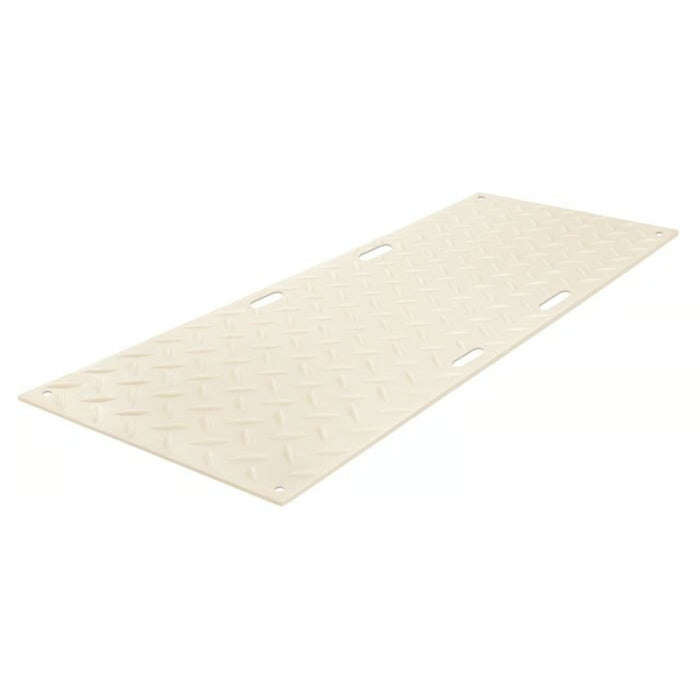 Alturnamat® Ground Protection Mat - 3' W x 8' L - Hand Holes - Added Tread One Side - Clear