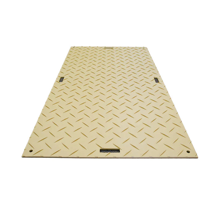 Bluegator® Ground Protection Mat - 4' wide x 8' Long - 3/8" Thick - No Rubber - Tan