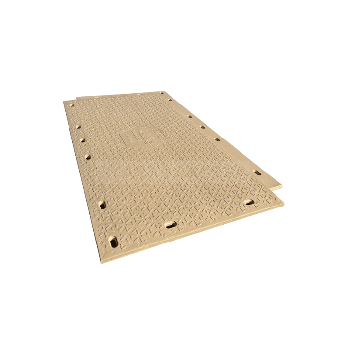 System7™ Heavy Duty Ground Protection Access Mat - 8' W x 14' L - Tan