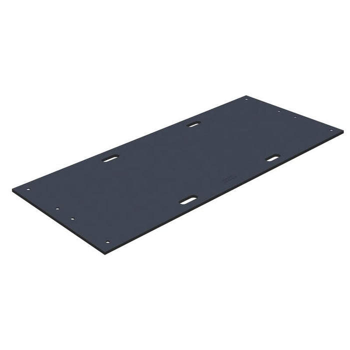TrakMat® Ground Protection Mat - 3' W x 8' L - Power Cylinder Nub / Flat Tread On Reverse - Black