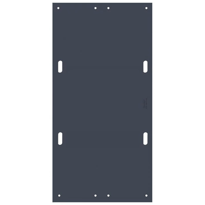 TrakMat® Ground Protection Mat - 4' W x 8' L - Power Cylinder Nub / Flat Tread On Reverse - Black