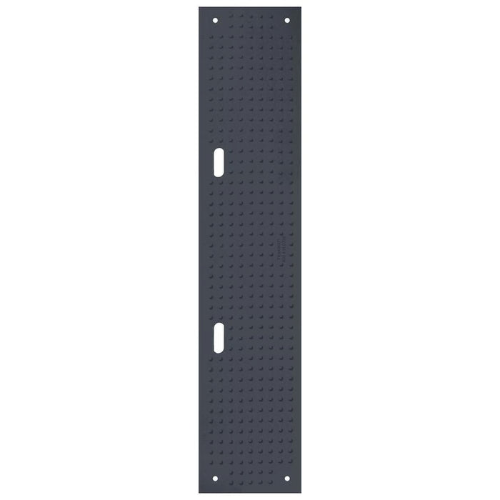 TrakMat® Ground Protection Mat - 2' W x 8' L - Power Cylinder Nub Tread Both Sides - Black