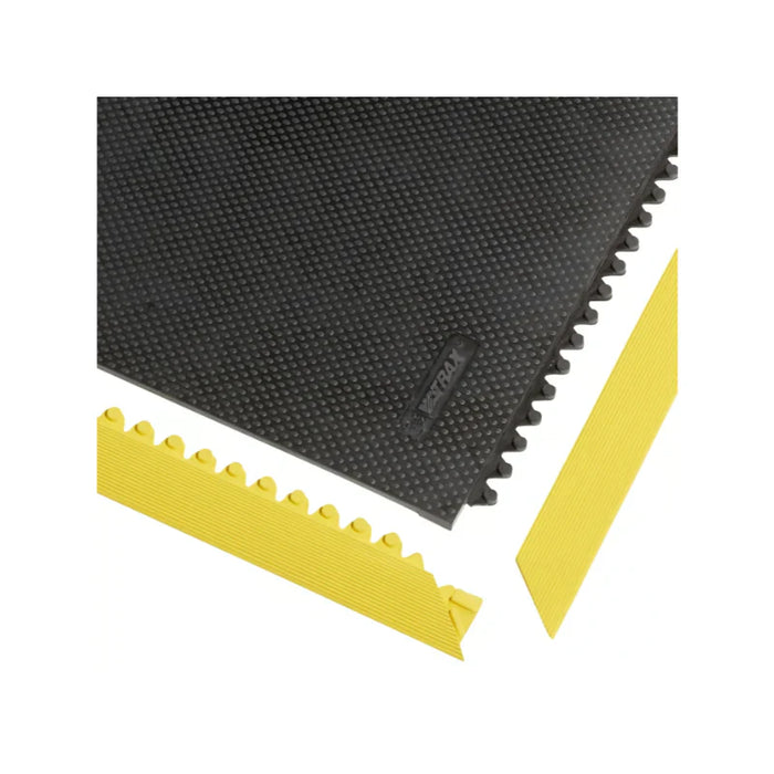 Notrax® Slabmat Easy to Snap Mat Ramp Edging - 041 Series - 2'' x 36'' Inches - Yellow - Female