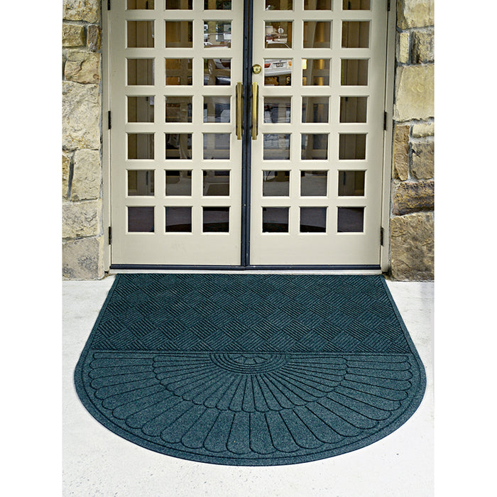 WaterHog® Max Grand Max Diamond & One End Entrance Mat with Smooth Backing - 22248 Series- Indigo