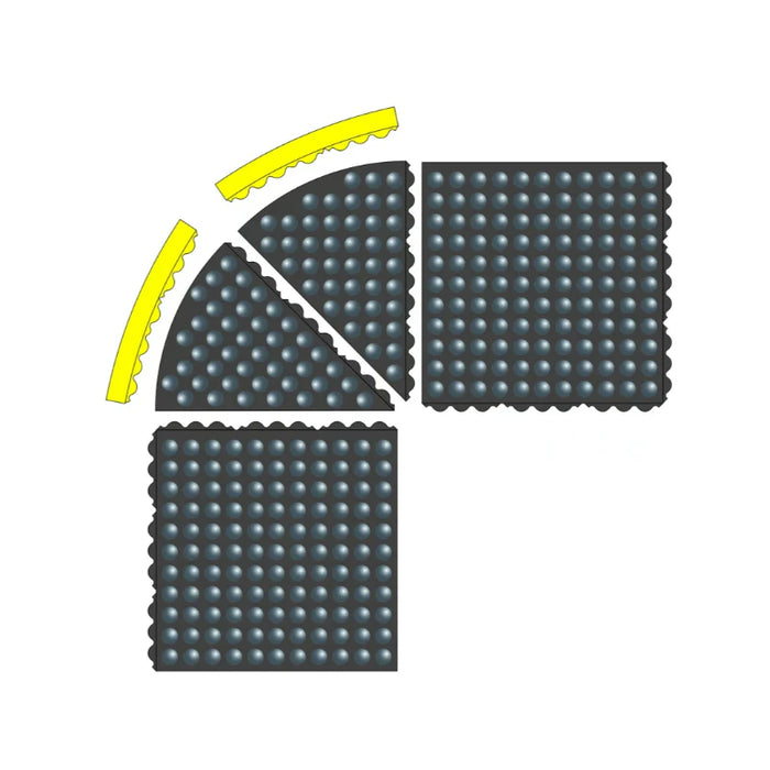 Notrax® Skymaster® HD ESD Interlocking Anti Static Floor Mats 463 Series - 3' x 3'  Feet - Black