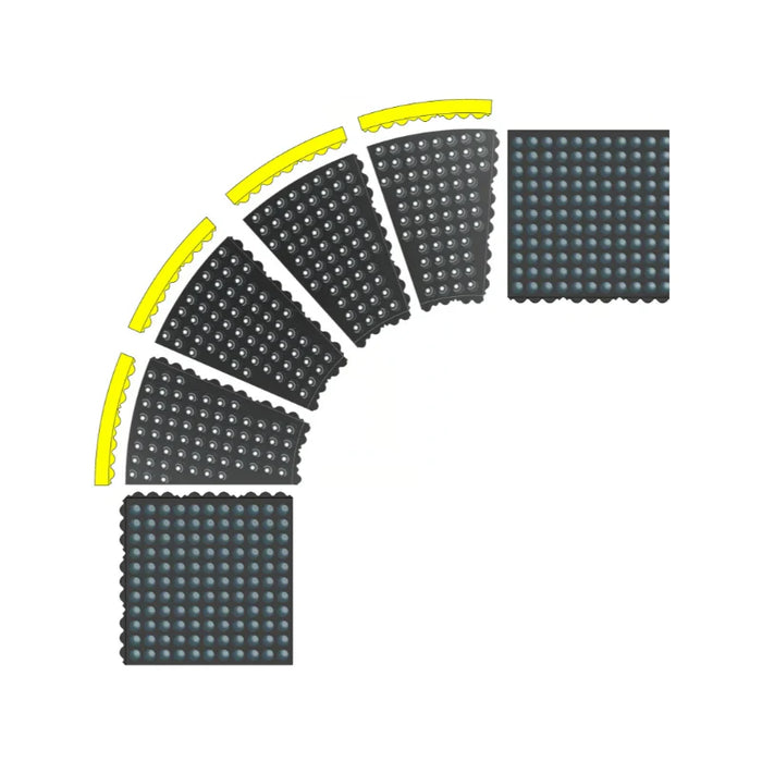 Notrax® Skymaster® HD ESD Interlocking Anti Static Floor Mats 463 Series - 3' x 3'  Feet - Black