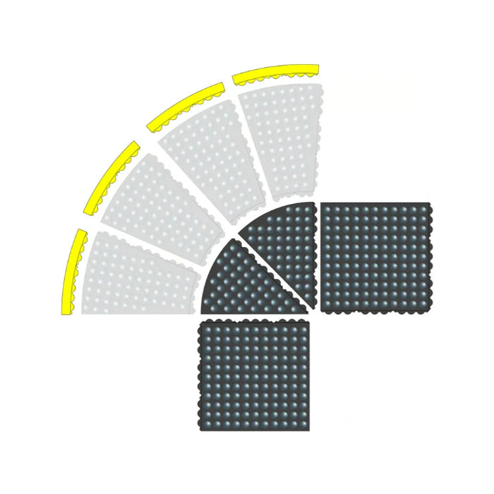 Notrax® Skymaster® HD ESD Interlocking Anti Static Floor Mats 463 Series - 3' x 3'  Feet - Black