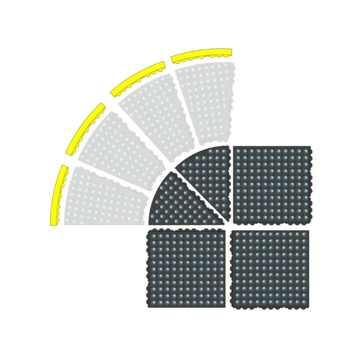 Notrax® Skymaster® HD ESD Interlocking Anti Static Floor Mats 463 Series - 3' x 3'  Feet - Black