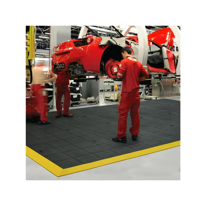 Notrax® Cushion-Ease® Solid Interlocking Anti-Fatigue Floor Mats 556 Series - Black - 3' X 3'