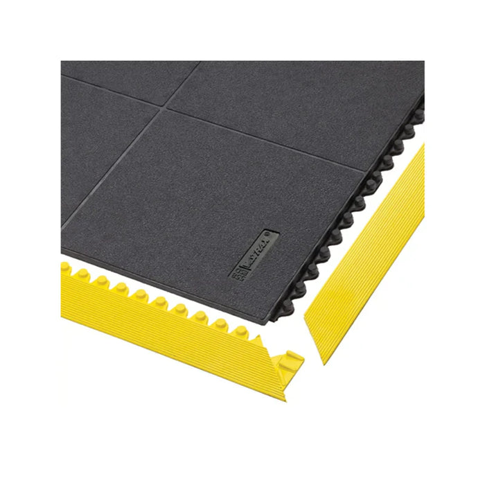 Notrax® Cushion-Ease® ESD Solid Interlocking Rubber Floor Mats 558 Series 3' x 3' - Feet - Black