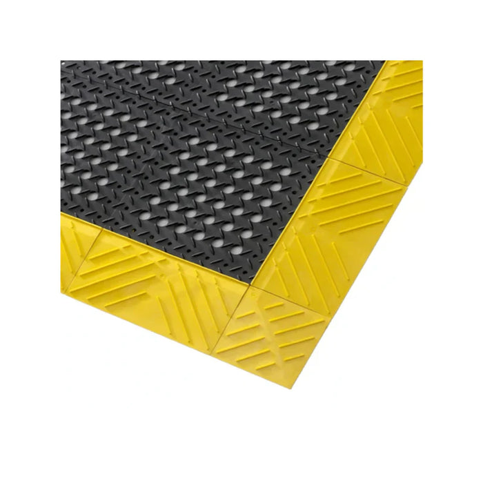 Notrax® Diamond Flex-Lok™ Interlocking Drainage Mat - 620 Series - Black/Yellow