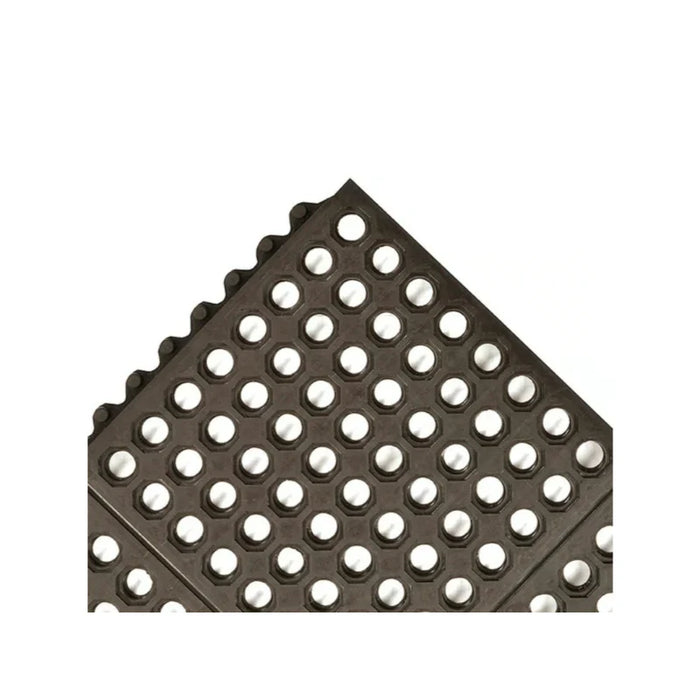 Notrax® Niru® Cushion-Ease® Interlocking Rubber Floor Mat - 650 Series - Black