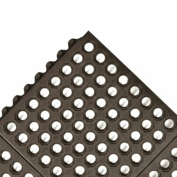 Notrax® Niru® Cushion-Ease® Fire Retardant Anti Fatigue Drainage Floor Mat - 650 Series - Black