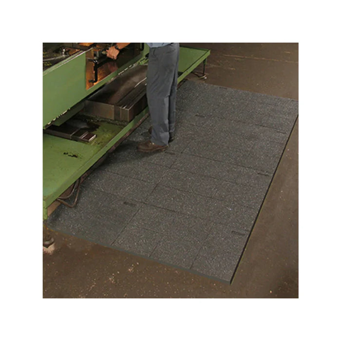 Notrax® Niru® Cushion-Ease® GSII Interlocking Rubber Floor Mats 856S Series - 3' x 3' Feet - Black