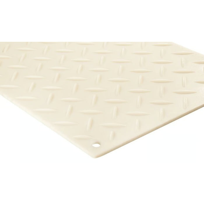 Alturnamat® Ground Protection Mat - 3' W x 8' L - Diamond Tread Both Sides - Clear