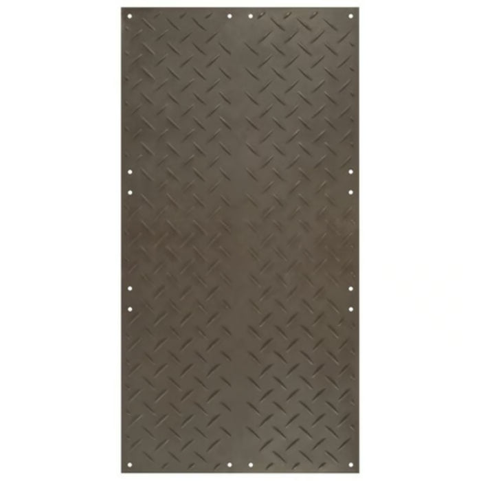 Alturnamat® Ground Protection Mat - 4' W x 8' L - Diamond Tread Both Sides - Black