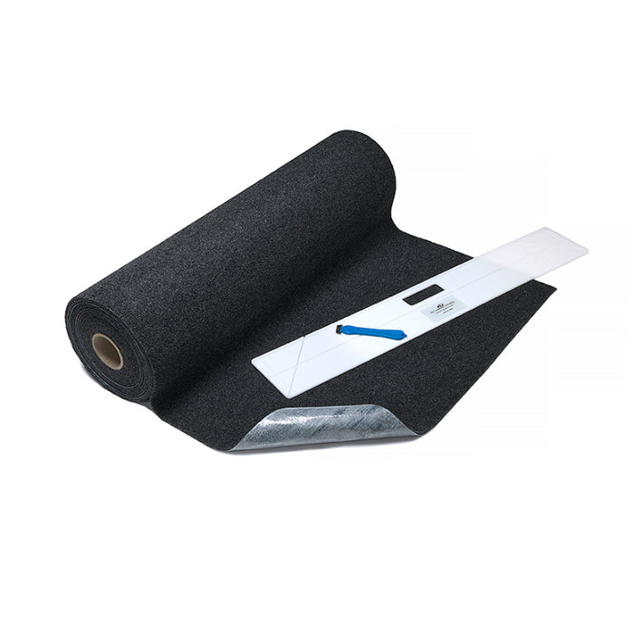 CleanShield® Plush Roll Goods Anti-Microbial Slip Resistant Floor Mat - 4457 Series - Black