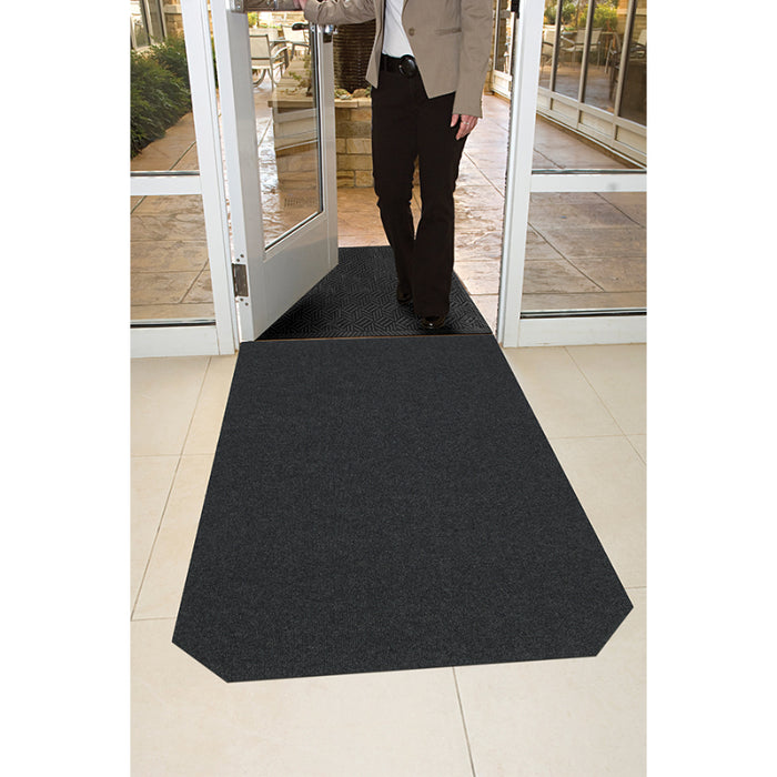 CleanShield® Plush Roll Goods Anti-Microbial Slip Resistant Floor Mat - 4457 Series - Black