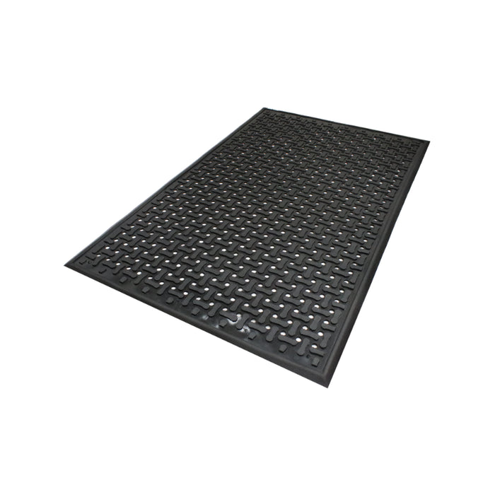 Comfort Flow™ Anti Fatigue & Anti-Microbial Drainage Mat - 420 Series - Black