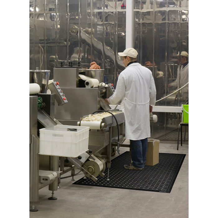 Comfort Station Max Anti Fatigue & Anti-Microbial - Drainage Mat - 371 Series - Black