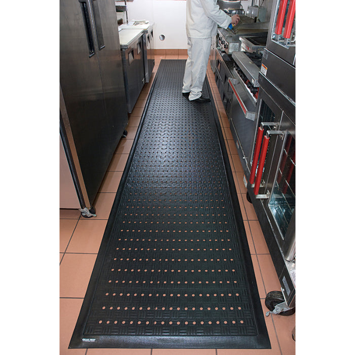 Comfort Station Max Anti Fatigue & Anti-Microbial - Drainage Mat - 371 Series - Black
