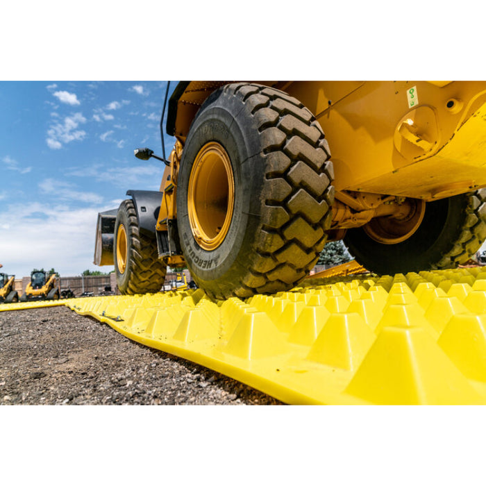 FODS Trackout Control Mat - 12' W x 7' L - Yellow - Composite HDPE