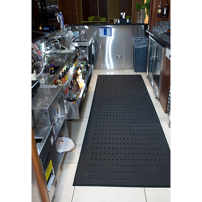 Cushion Complete Anti Fatigue & Anti-Microbial - Drainage Mat - 496 Series - Black