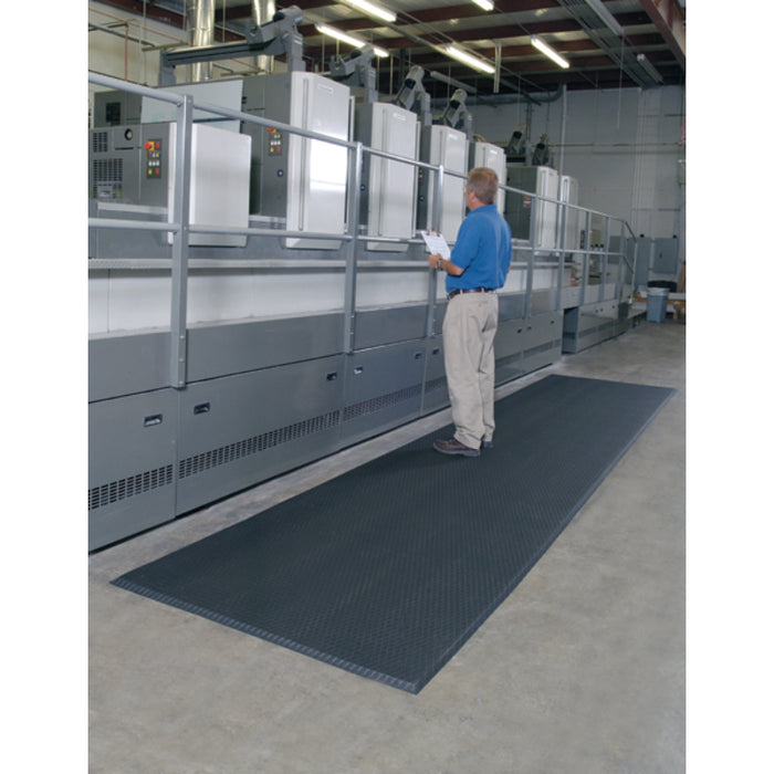 Cushion Select Anti Fatigue Diamond Surface Mat - 414 Series - Black