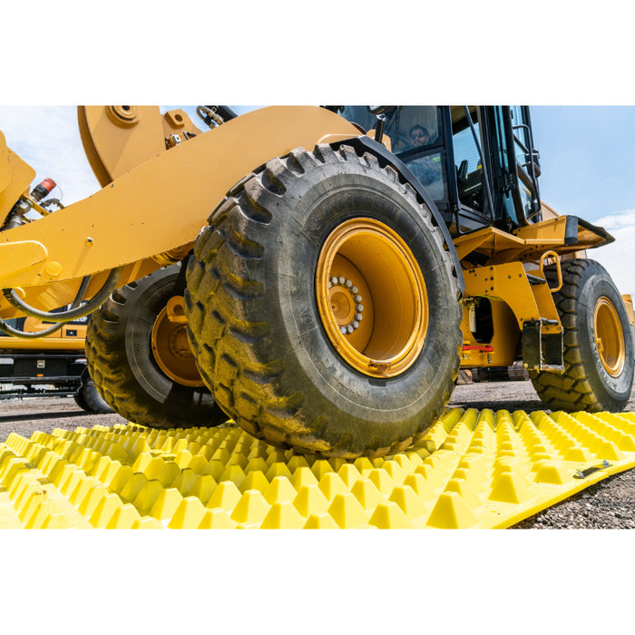 FODS Trackout Control Mat - 12' W x 7' L - Yellow - Composite HDPE