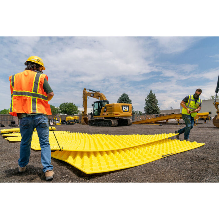 FODS Trackout Control Mat - 12' W x 7' L - Yellow - Composite HDPE