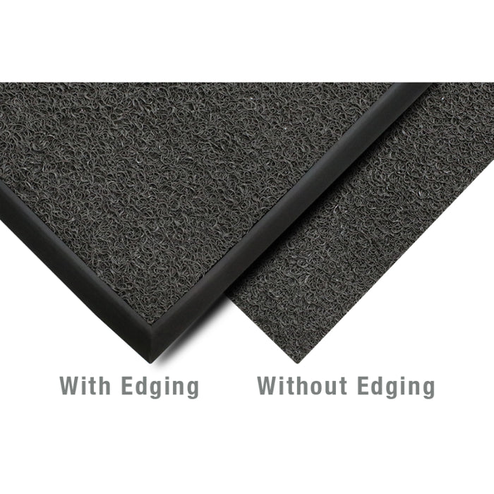 Frontier Unbacked Vinyl Loop Scraper Slip Resistant Mat - 437 Series - Black