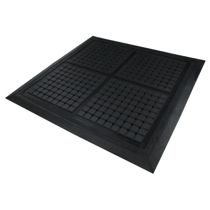 Hog Heaven® Drainable Anti Fatigue Workstation Mat - 4415 Series - Black Border