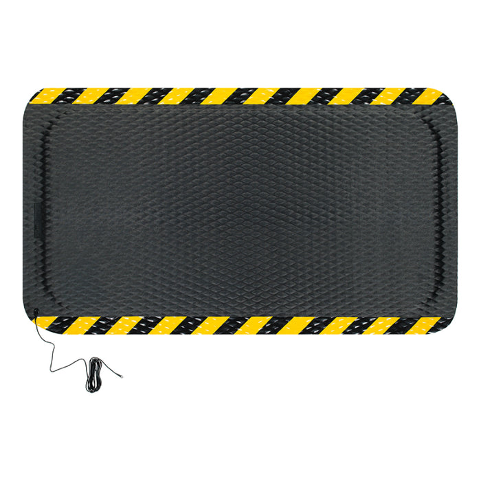 Hog Heaven® Electrically Conductive Anti Fatigue Mat - 4513 Series - Black/Yellow