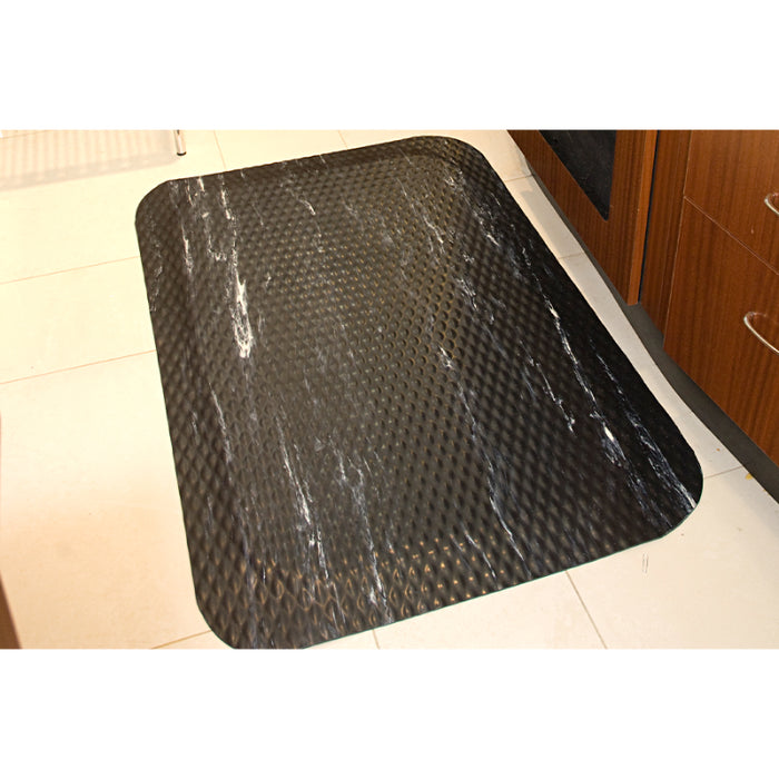 Hog Heaven® Marble Anti Fatigue Mat - 448 Series - Black