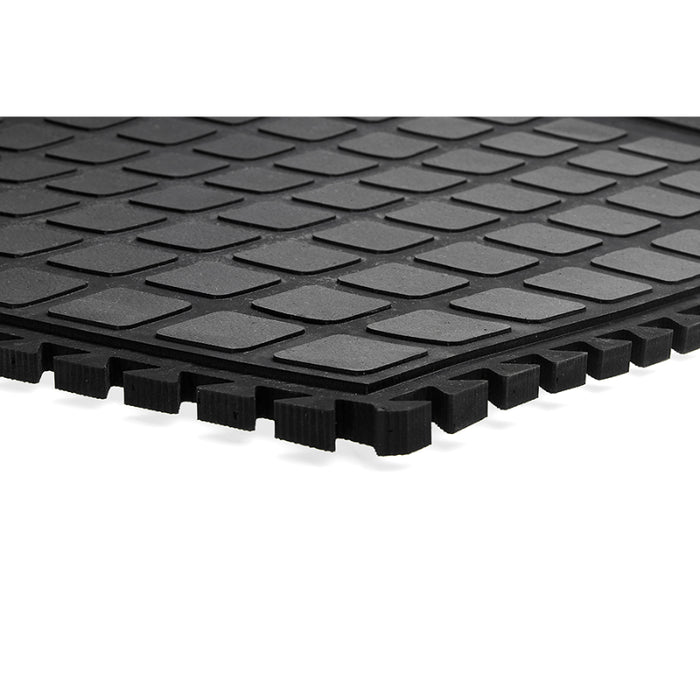Hog Heaven® Modular Tiles Anti Fatigue Tiles- 4471 Series - Black