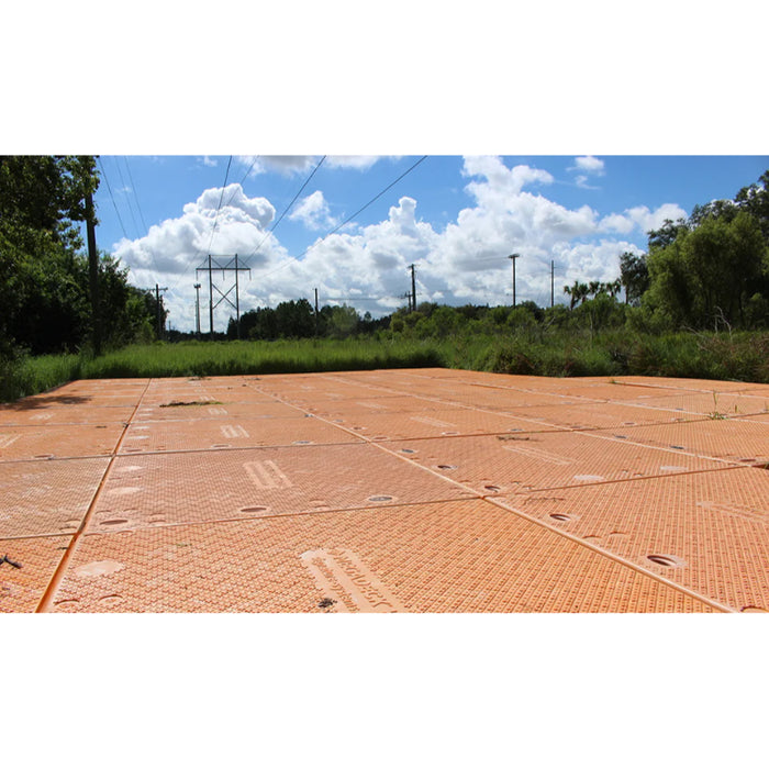 MegaDeck Heavy-Duty Composite Access Mat - 14' x 7.5' Orange HDPE