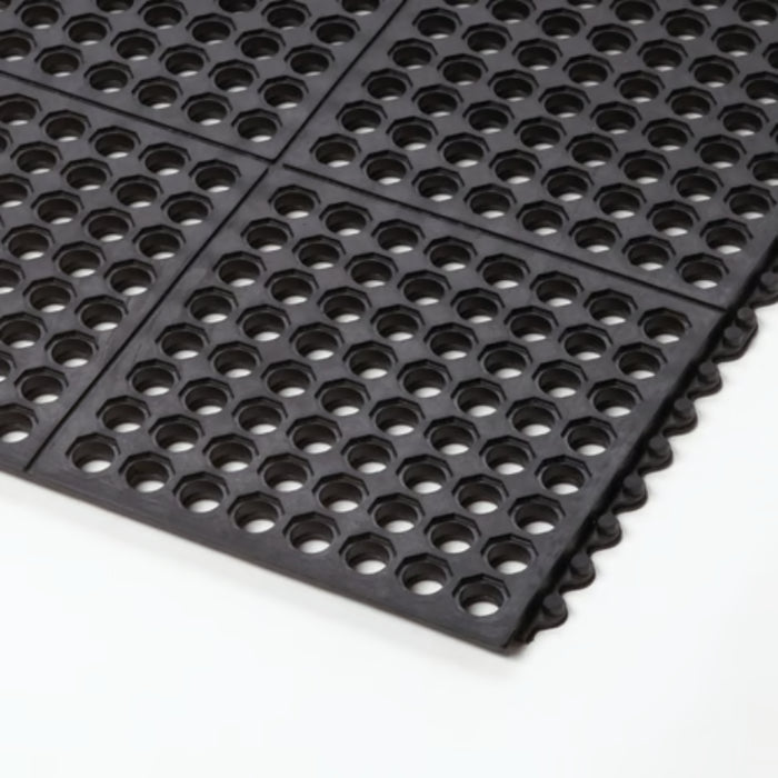 Notrax® Cushion-Ease® Interlocking Anti Fatigue Drainage Mat - 550 Series - Black