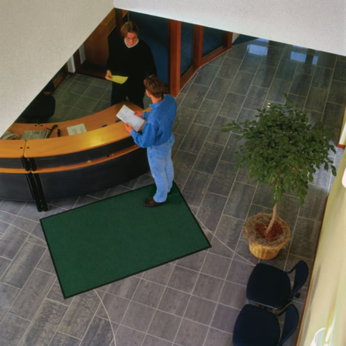 Notrax® Gray Heritage Rib™ Scraper Entrance Mat – 117 Series - Hunter Green