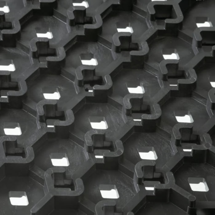 Notrax® Cushion-Lok™ Raised Interlocking Drainage Mat - 520 Series - Black/Yellow