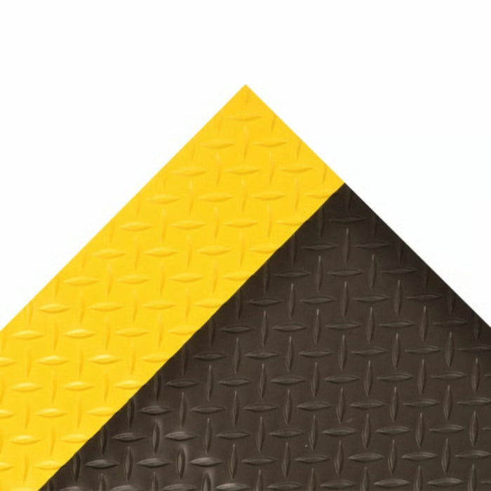 Notrax® Rubber Diamond Plate Runner™ - 738 Series - Black/Yellow