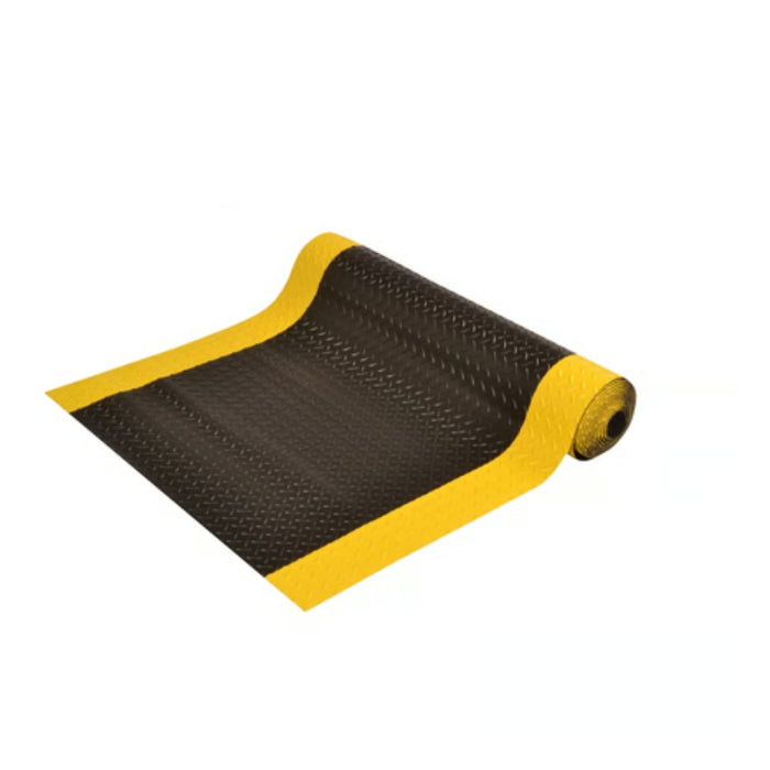 Notrax® Rubber Diamond Plate Runner™ - 738 Series - Black/Yellow