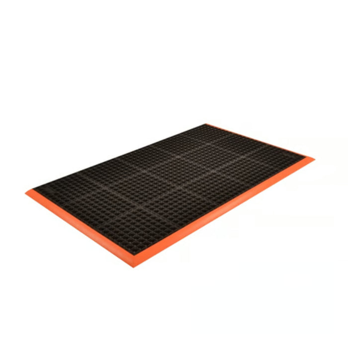 Notrax® Safety Stance® Drainage Anti Fatigue Mat - 549 Series - Black/Orange