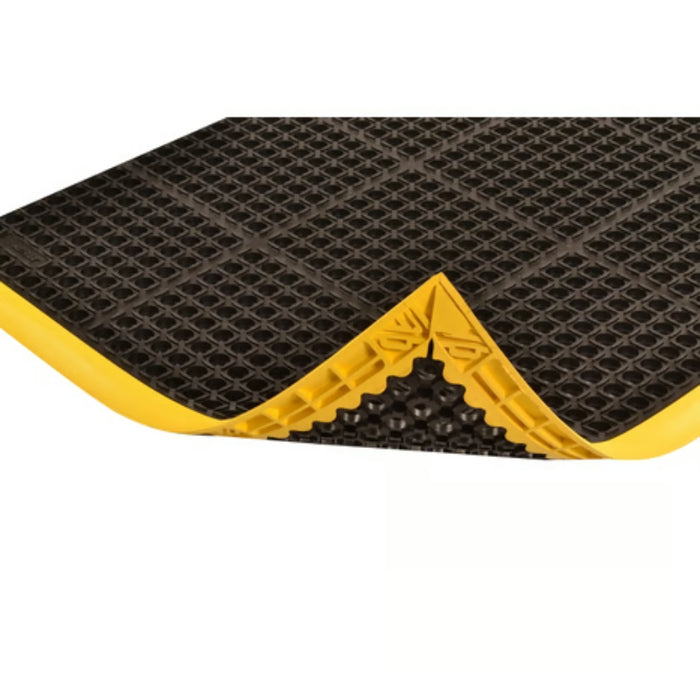 Notrax® Safety Stance® Anti Fatigue Drainage Mat - 549 Series - Black/Yellow