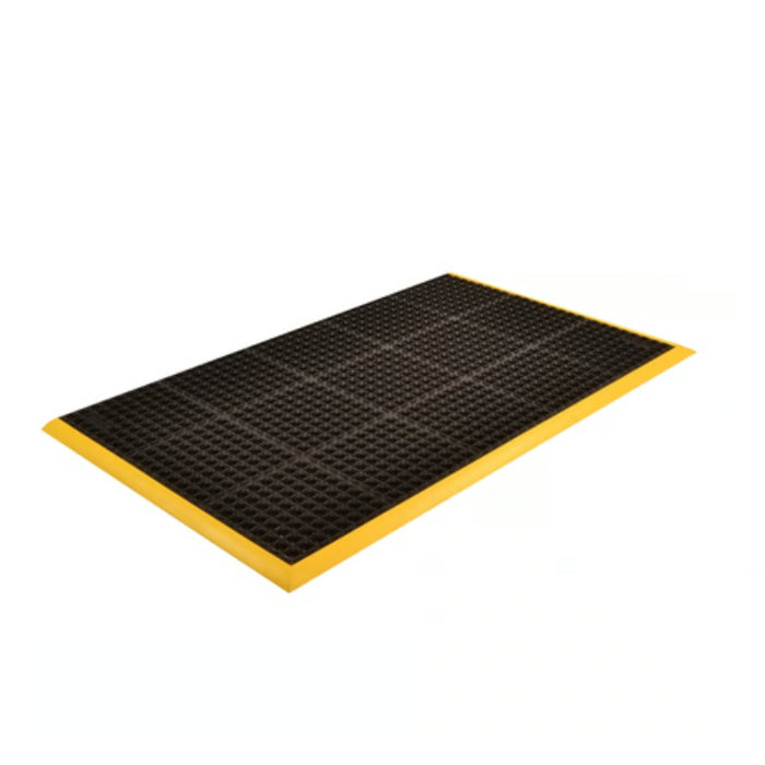 Notrax® Safety Stance® Anti Fatigue Drainage Mat - 549 Series - Black/Yellow