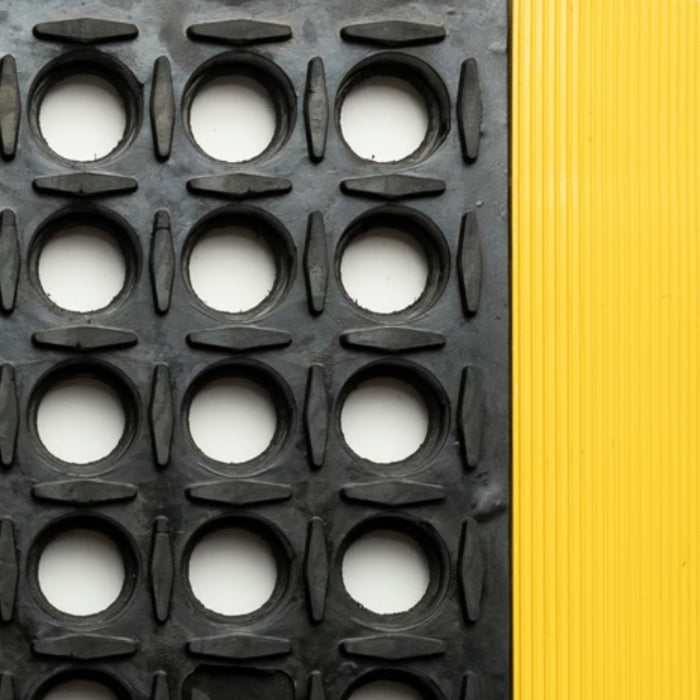 Notrax® Safety Stance® Anti Fatigue Drainage Mat - 549 Series - Black/Yellow