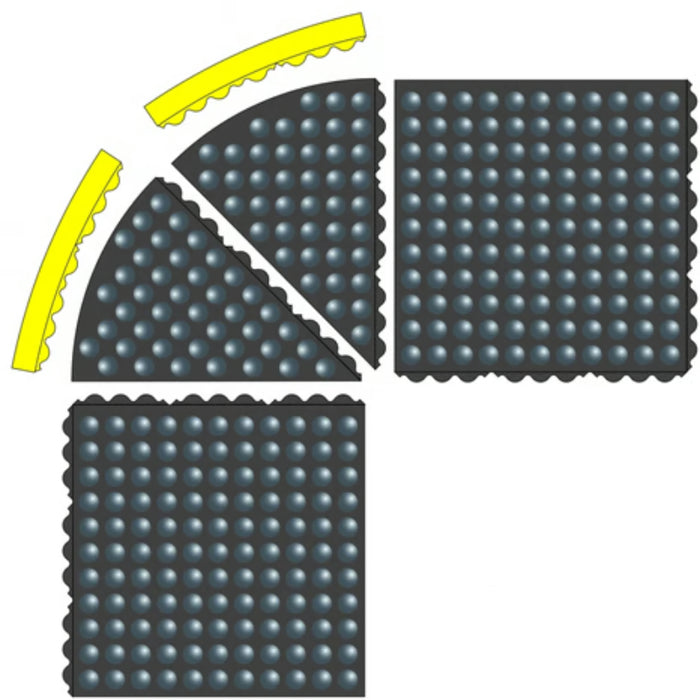 Notrax® Skymaster® HD ESD Interlocking Anti Static Mat - 463 Series - Black