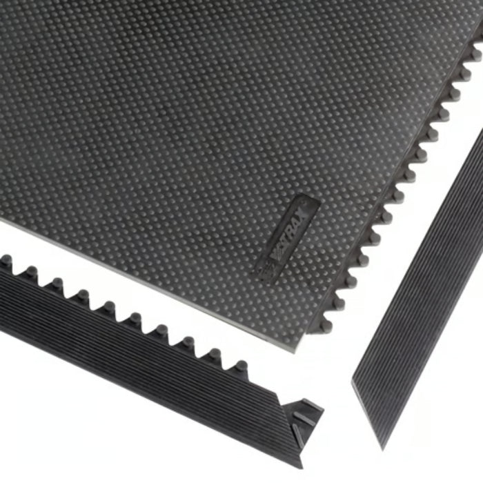 Notrax® Slabmat™ Easy to Snap Mat Ramp - 041 Series - Black