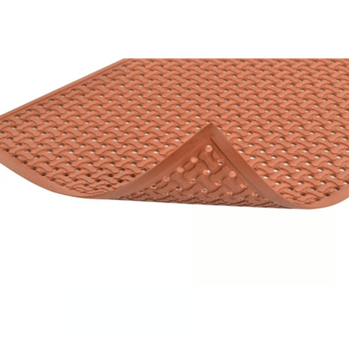 Notrax® Superflow™ Reversible Anti Fatigue Drainage Mat - T18 Series - Red