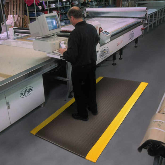 Notrax® Airug® Anti-Fatigue Mats - 3/8"- 410 Series - Black/Yellow