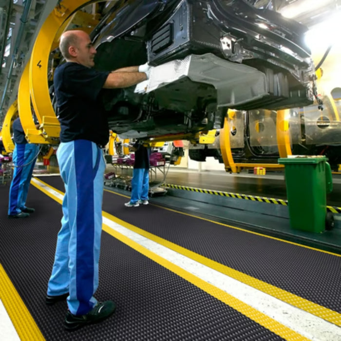 Notrax® Bubble Trax® Anti Fatigue Mat - 482 Series - Black/Yellow